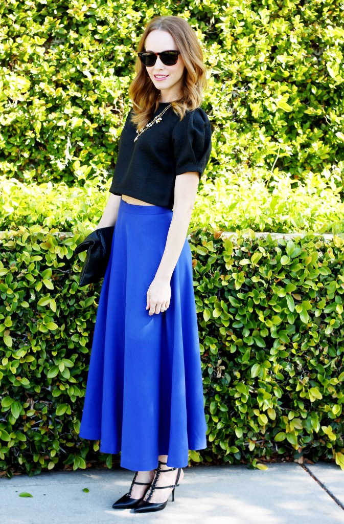 cobalt skirt