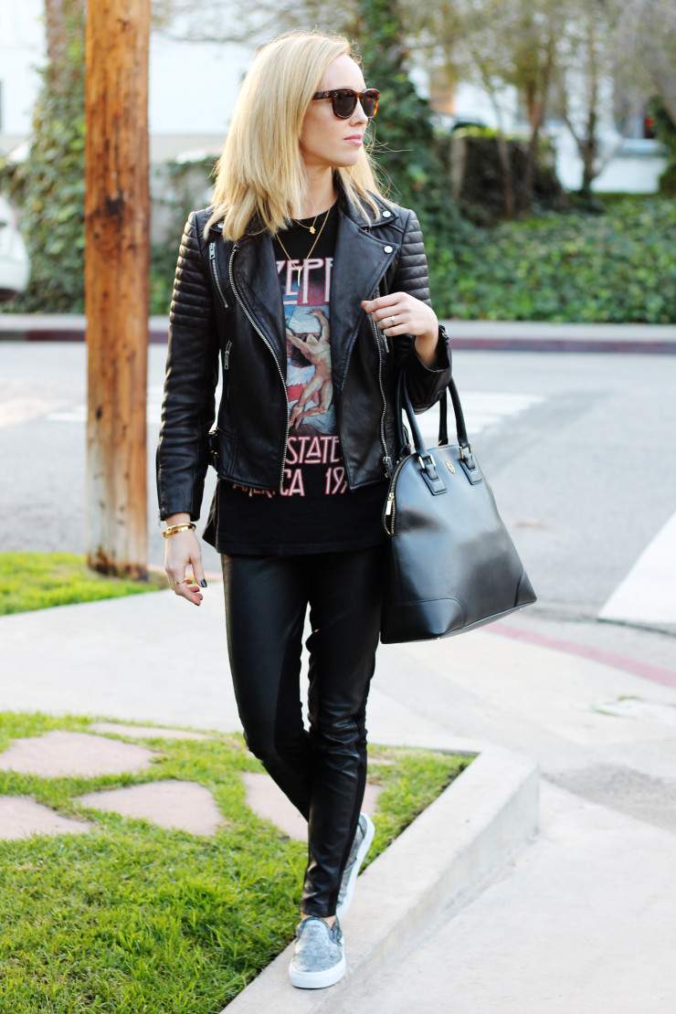 Black monochrome outfit