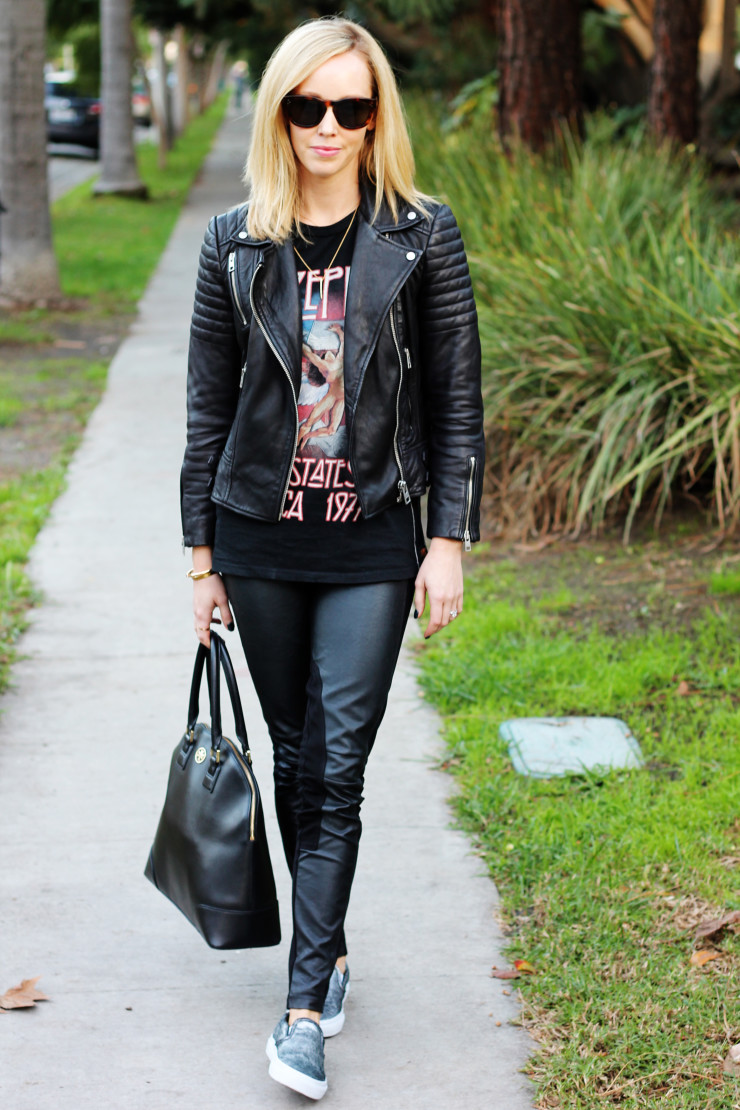 leather on leather outfit