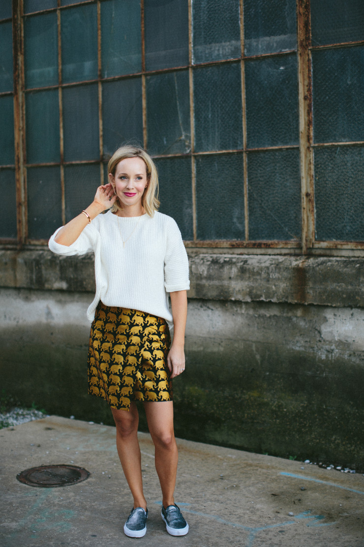 Sweater and a skirt