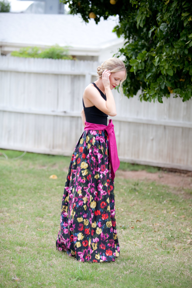 Moody floral dress