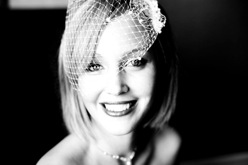 Bethann Wagner birdcage veil 