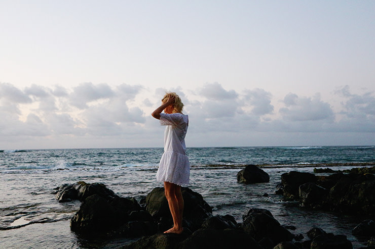 white eyelet dress