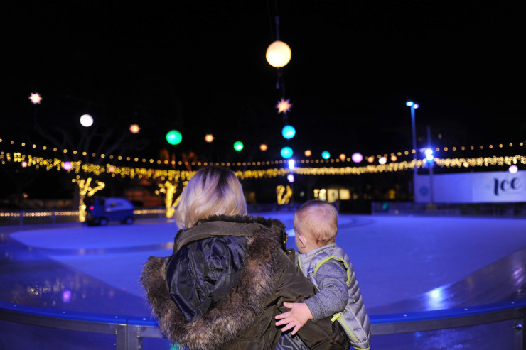 SVB Holiday Skating Party Santa Monica, California