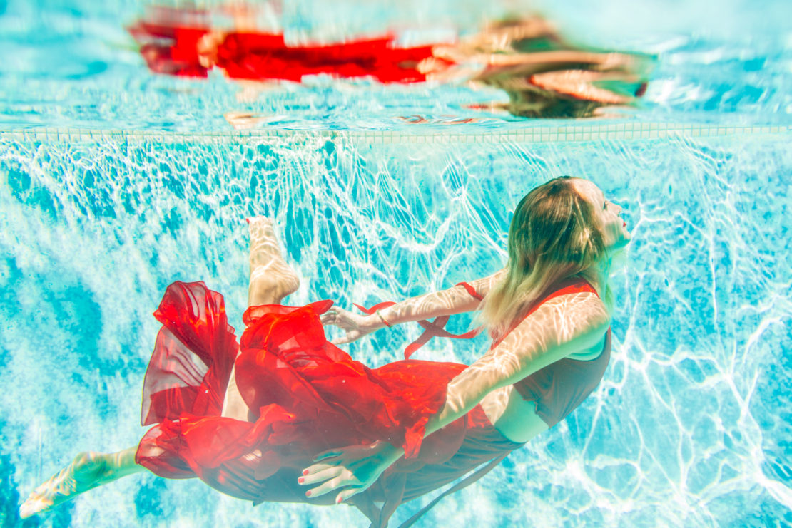 underwater photos in dress