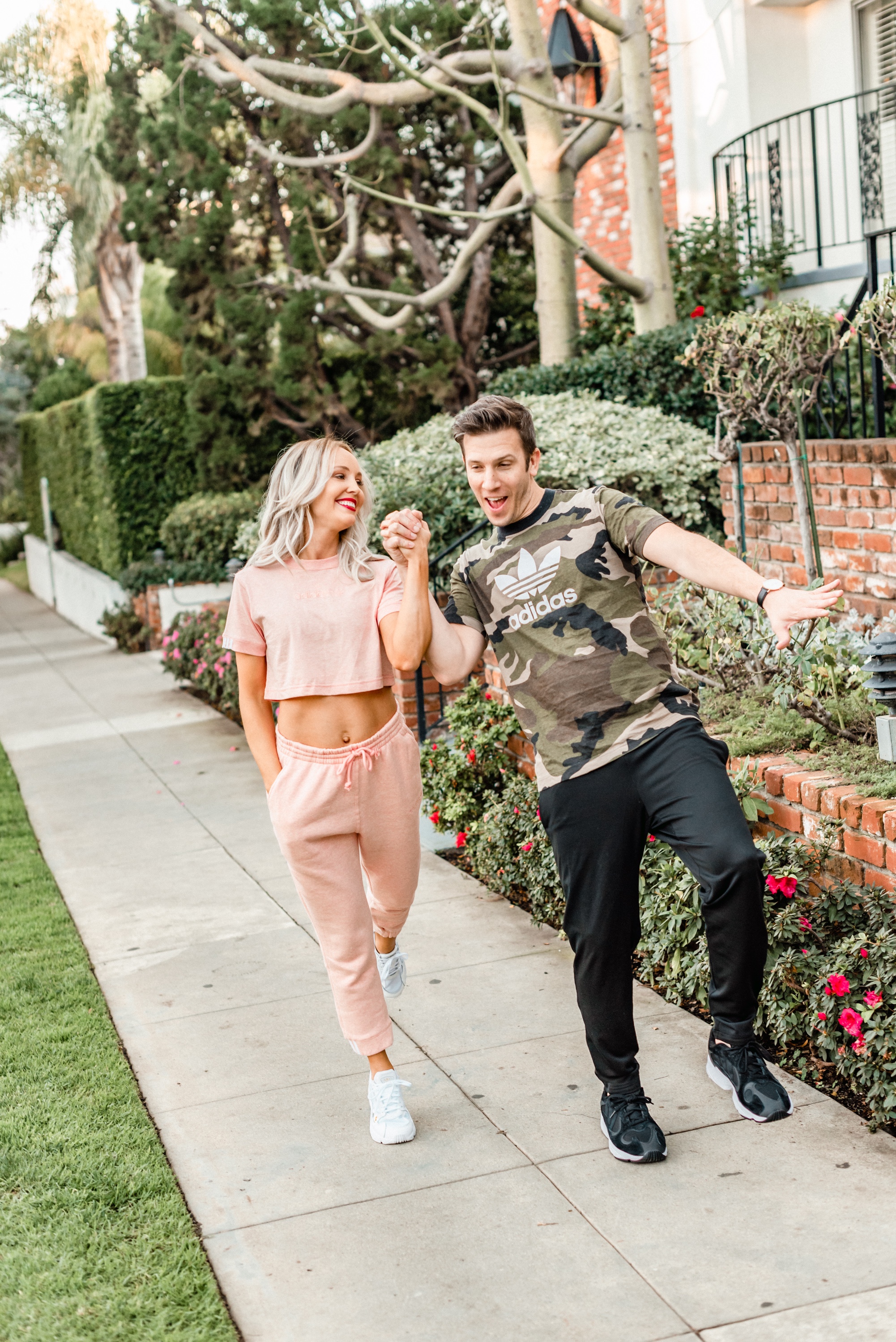 adidas couple's outfits