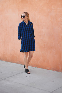 Latitude Shirtdress in Buffalo Check